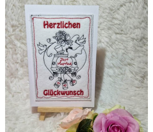 ADVENTSKALENDER 22. Dezember - Stickserie - ITH Postkarte Doodle Rahmen Vol. 2